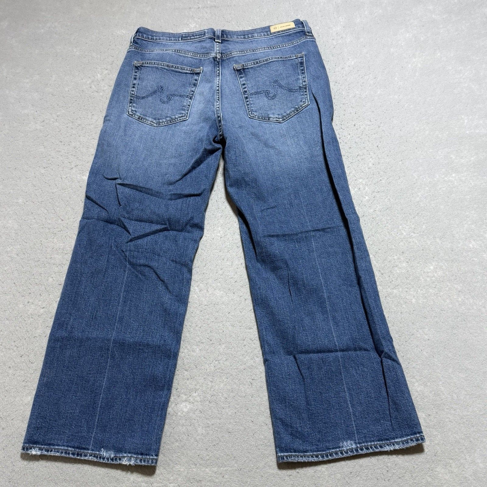Ag Adriano Goldschmied Brinley Crop Jeans Women’s 31 Blue Mid Rise Straight — image 8 of 8